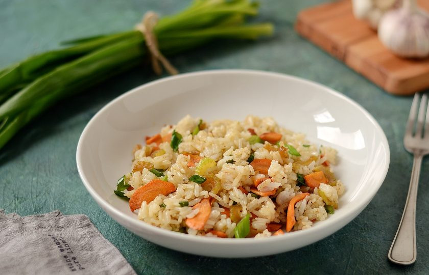 1. Этап. Рис с сельдереем и морковью: Рис с сельдереем и морковью готов, приятного аппетита!