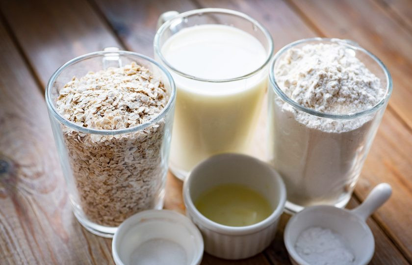 1. Этап. Ирландский хлеб из овсянки: Подготовьте все необходимые ингредиенты перед началом работы.