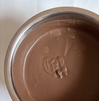 1. Этап. Шоколадно-кокосовый мусс: Мусс хорошо остыл.