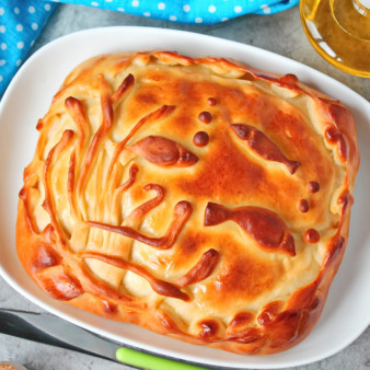 Пирог с омулем