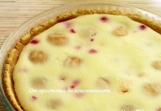 1. Этап. Пирог с абрикосами и малиной: Выпекайте при 180*С около 40-45 минут.