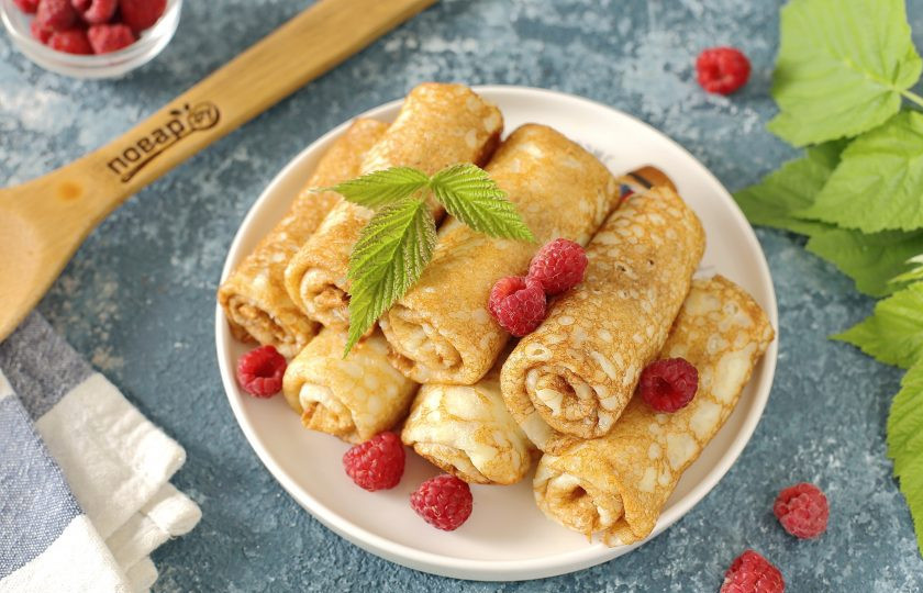 1. Этап. Налистники без муки: Налистники без муки готовы. Приятного аппетита!