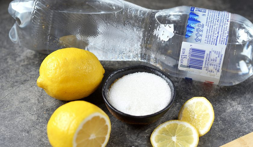 1. Этап. Лимонад из газированной воды и лимона: Для приготовления домашнего лимонада вам понадобится всего три ингредиента.