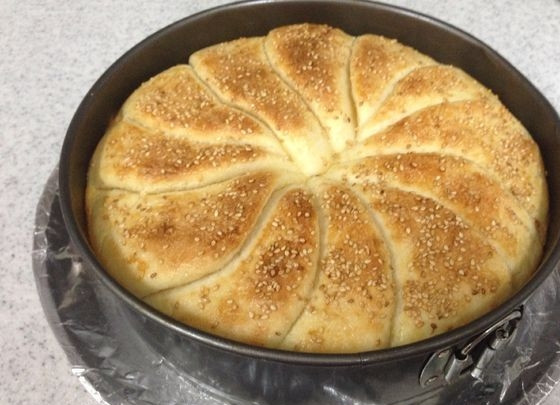 1. Этап. Сербский хлеб: 14. Сербский хлеб готов. Вытаскивайте из духовки!