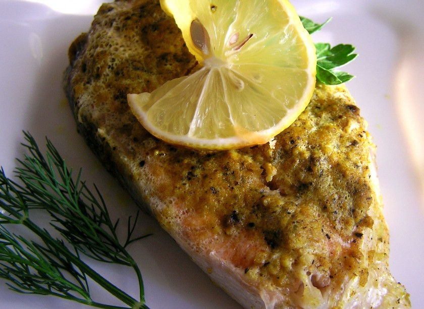 1. Этап. Семга в лимонной панировке: и угощаться