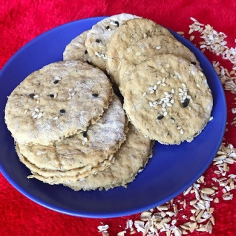 Быстрое галетное печенье с отрубями