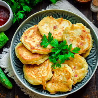 Оладьи со вкусом пиццы