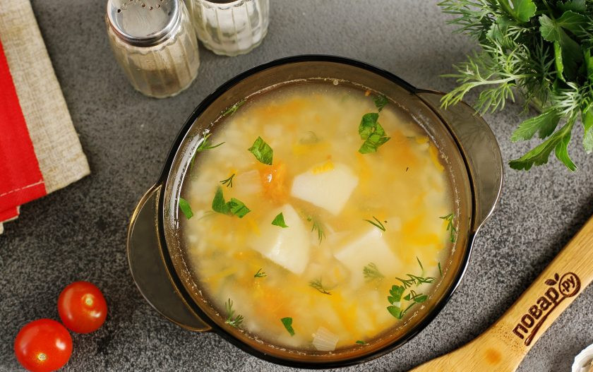 1. Этап. Рисовый диетический суп: Приятного аппетита!