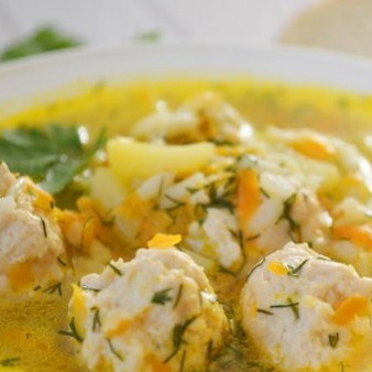 Куриные фрикадельки для супа