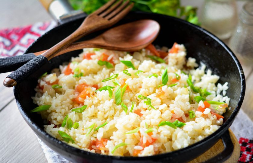 1. Этап. Рассыпчатый рис в сковороде: Приятного аппетита!
