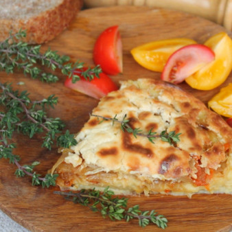 Картофельный пирог с капустой