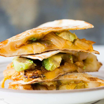 Kimchi Avocado Quesadilla