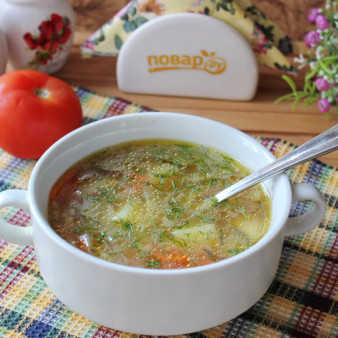 Рассольник с помидорами