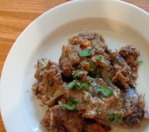 1. Этап. Печень в сливках (оригинальный рецепт): Блюдо готово, приятного аппетита!