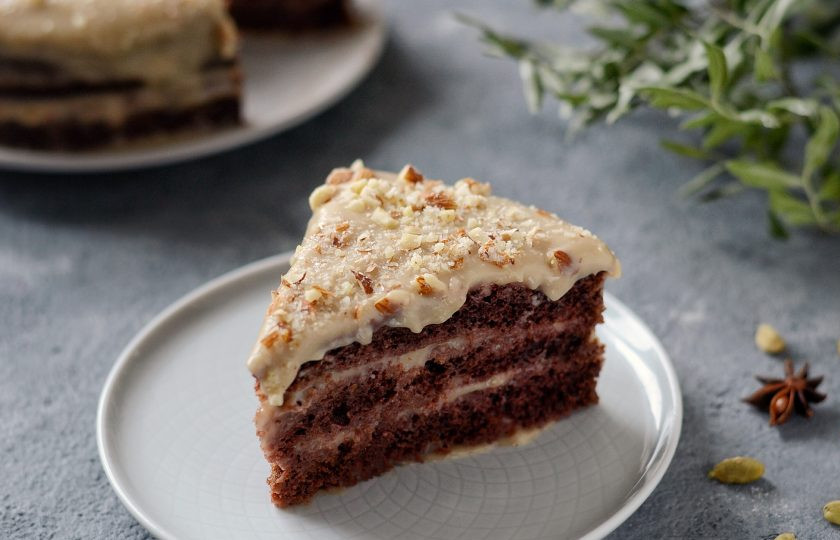 1. Этап. Шоколадный торт с кардамоном: Шоколадный торт с кардамоном готов. Приятного чаепития!