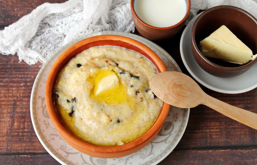 1. Этап. Кукурузная каша с черносливом: Приятного аппетита!