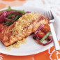 Salmon with Lemon Glaze and Rosemary Crumbs