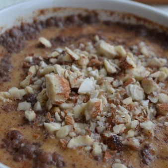 Ночная овсянка с тыквой