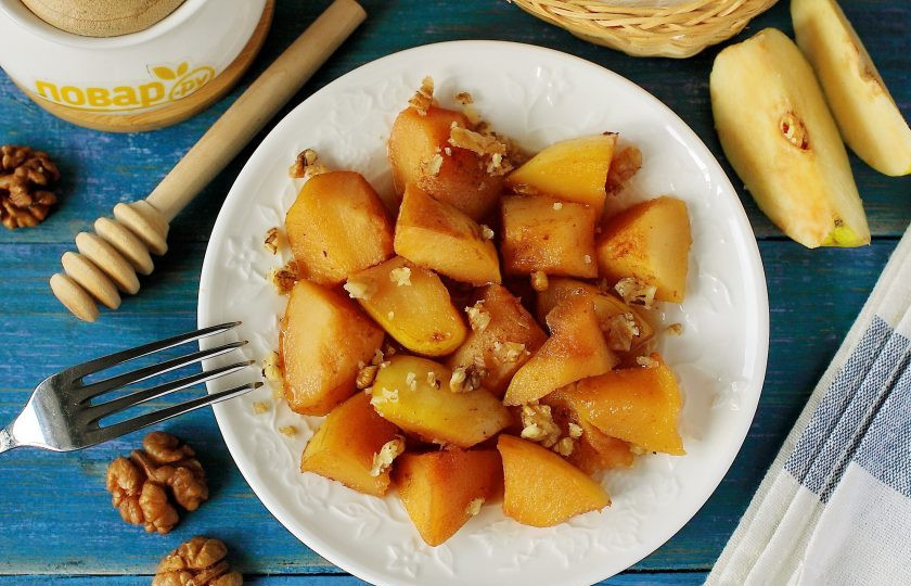 1. Этап. Запеченная айва с медом: Приятного аппетита!