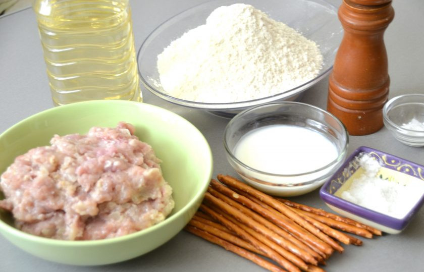 1. Этап. Ложные куриные ножки: Подготовьте ингредиенты.