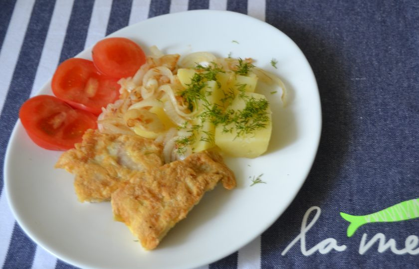 1. Этап. Терпуг, жареный на сковороде: Подавайте терпуг с овощами, зеленью и отварным картофелем, благодаря двойной панировке рыба получается очень сочная и вкусная. От души рекомендую приготовить именно так.