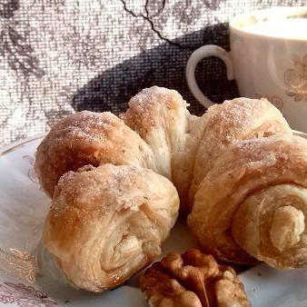 Булочки с корицей без дрожжей