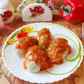 Ленивые голубцы в пароварке