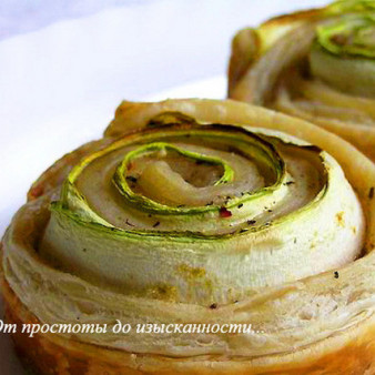 Закусочные булочки Кабачковые розы