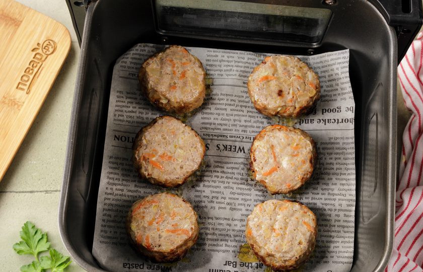 1. Этап. Ленивые голубцы в аэрогриле: Затем переверните.