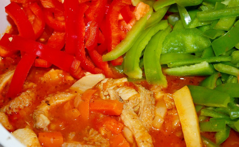 1. Этап. Флячки по-польски: В конце еще можно добавить перец, он тогда будет более хрустящий, а не разваристый.