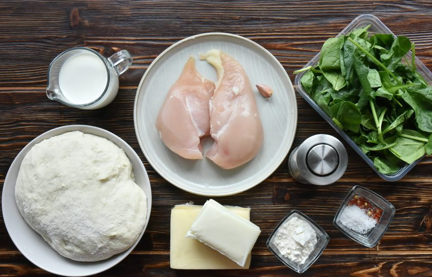 1. Этап. Пицца Альфредо: Для приготовления белой пиццы с соусом 