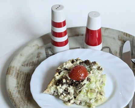 1. Этап. Запеканка из капусты и фарша: *****