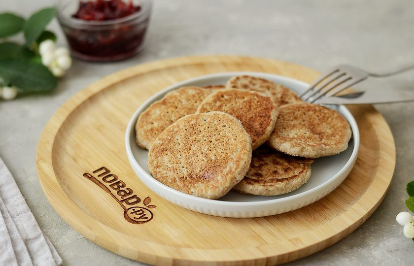 1. Этап. Оладьи из гречки и овсянки: Оладьи из гречки и овсянки готовы, приятного вам аппетита!