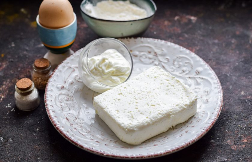 1. Этап. Творожная запеканка ПП: Подготовьте все ингредиенты.