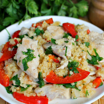 Пшенная каша с курицей