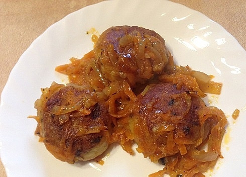 1. Этап. Картофельные тефтели с грибами: Вот и все, вкусные и ароматные тефтели готовы.