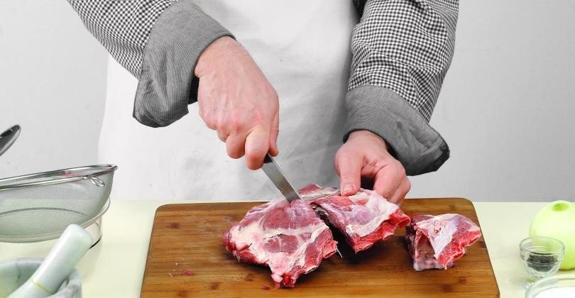 1. Этап. Бараньи ребрышки на гриле: 