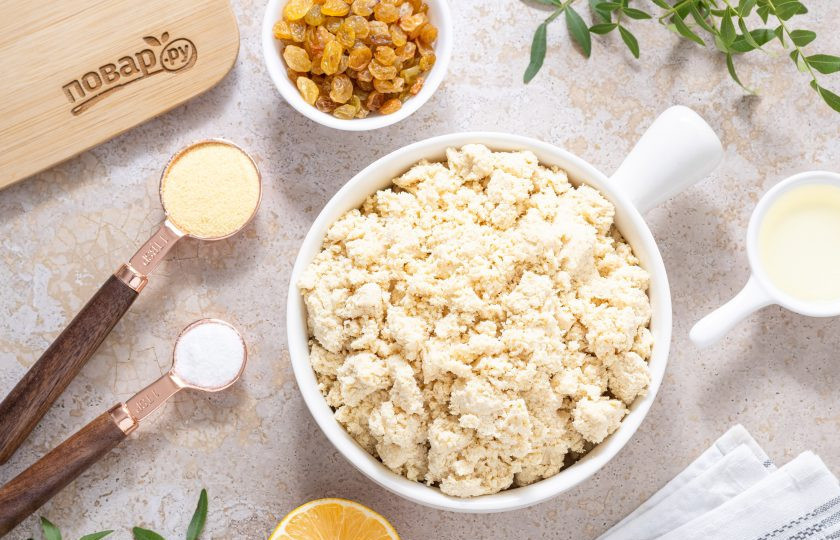 1. Этап. Запеканка из соевой окары: Подготовьте все ингредиенты.