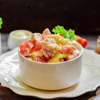 Салат Итальянский с крабовыми палочками