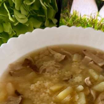 Грибной суп. Из сушеных боровиков