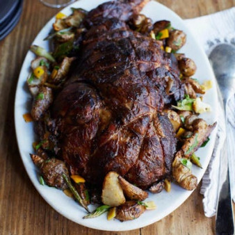 Braised Lamb with Herb-Scented Jus