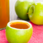 Spiked Apple Cider in Edible Cups