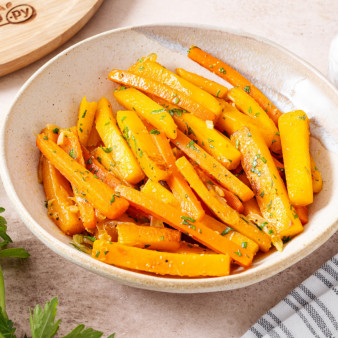 Тушеная тыква с морковью