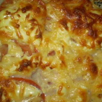 Картофельная запеканка с майонезом