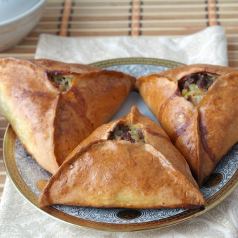 Татарские пирожки с мясом