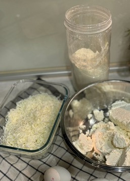 1. Этап. Творожная галета с белковой начинкой: Подготовить продукты