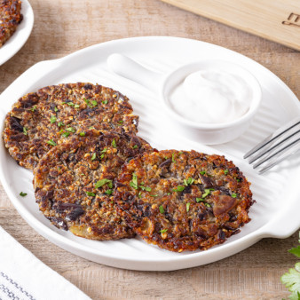 Драники из баклажанов