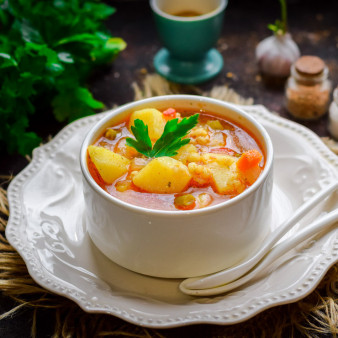 Постный томатный суп