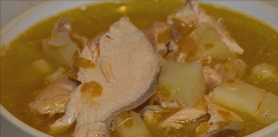 1. Этап. Суп из семги: Варим суп еще минут 10-15 минут и выключаем плиту. Оставим суп немного настояться.