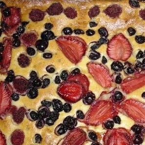 Ягодный пирог на творожном тесте